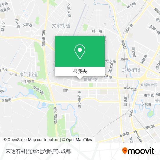 宏达石材(光华北六路店)地图