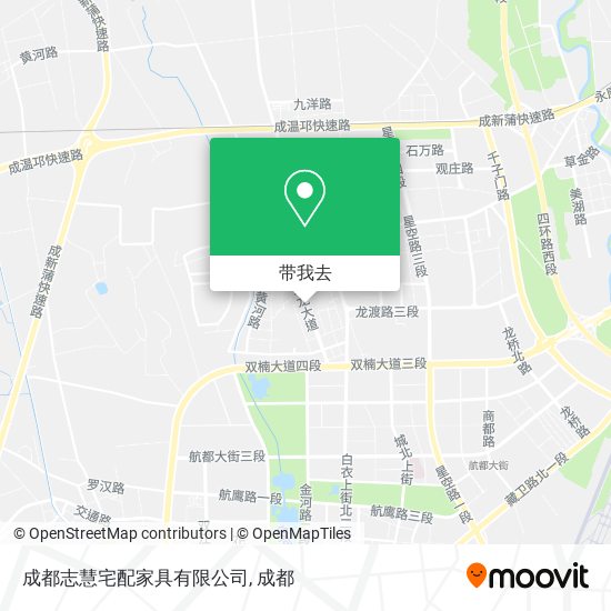 成都志慧宅配家具有限公司地图