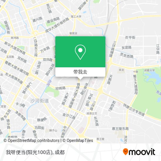 我呀便当(阳光100店)地图