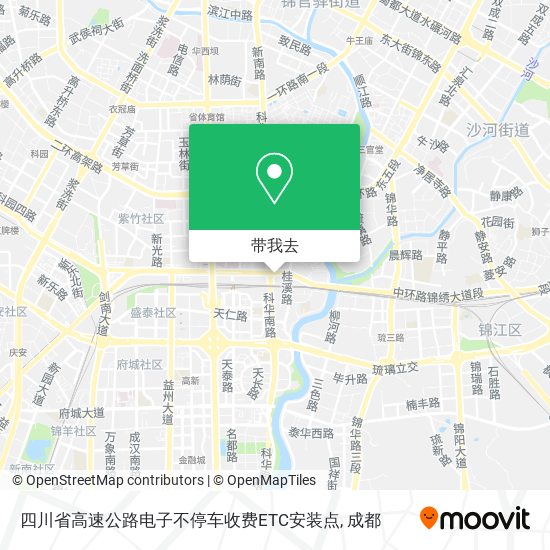 四川省高速公路电子不停车收费ETC安装点地图