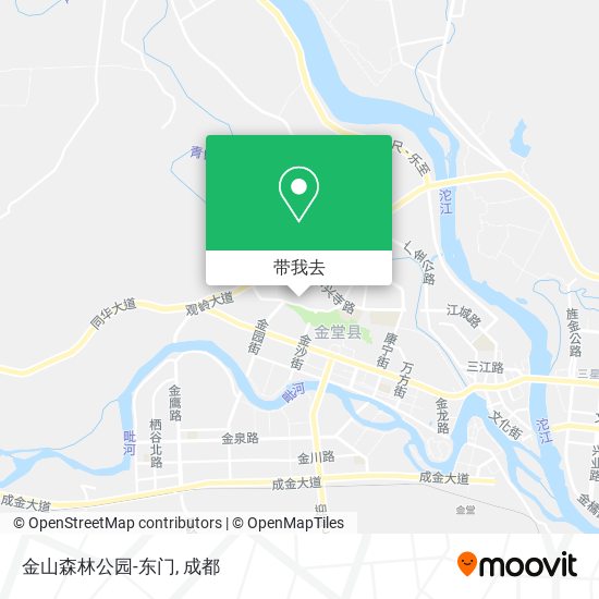 金山森林公园-东门地图
