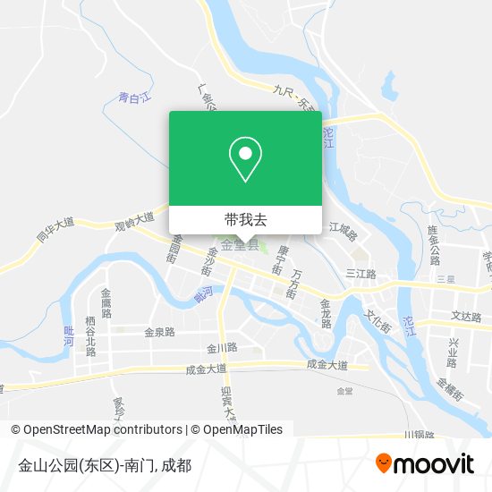 金山公园(东区)-南门地图