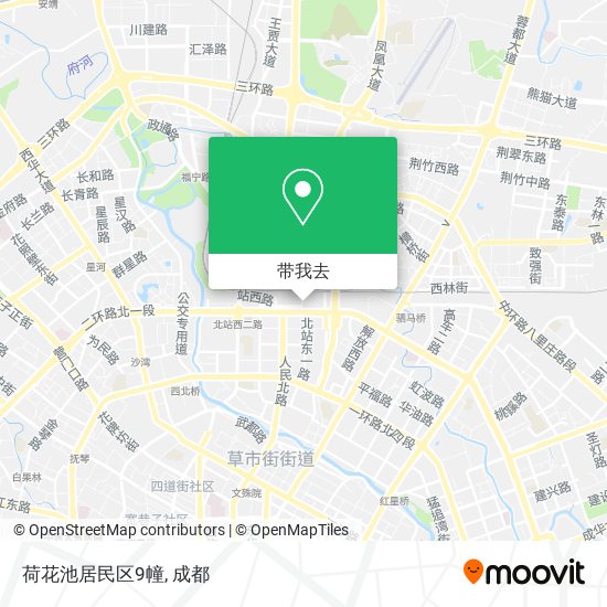荷花池居民区9幢地图