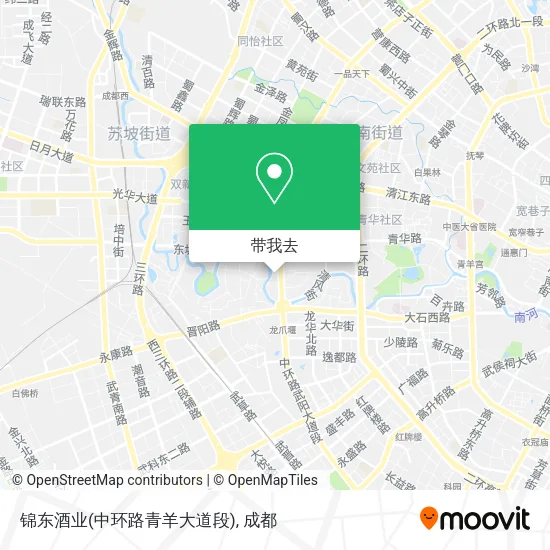 锦东酒业(中环路青羊大道段)地图