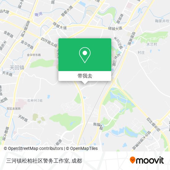 三河镇松柏社区警务工作室地图