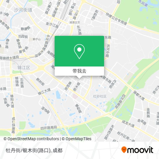 牡丹街/银木街(路口)地图