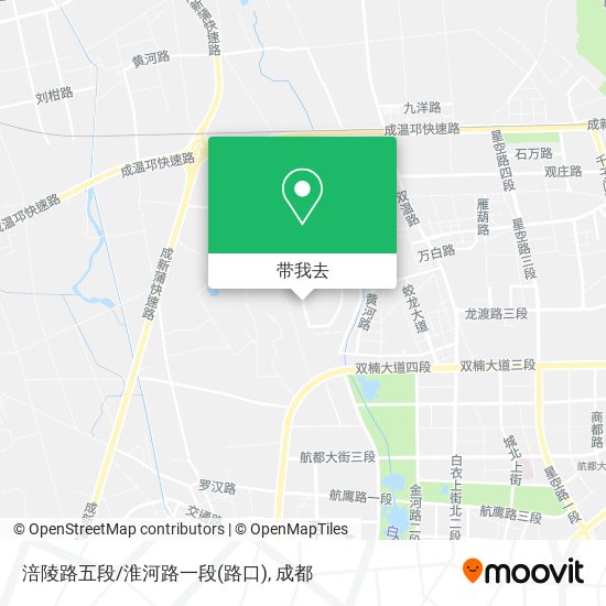 涪陵路五段/淮河路一段(路口)地图