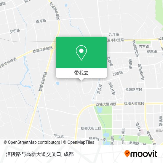 涪陵路与高新大道交叉口地图