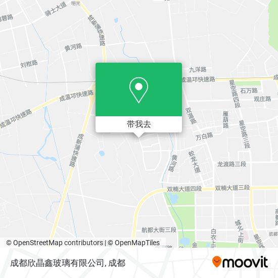 成都欣晶鑫玻璃有限公司地图