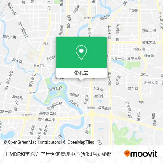 HMDF和美东方产后恢复管理中心(华阳店)地图