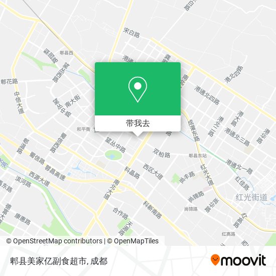 郫县美家亿副食超市地图