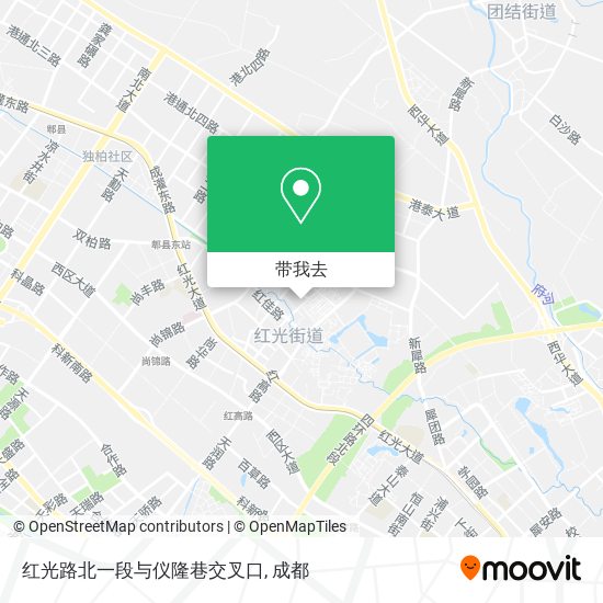 红光路北一段与仪隆巷交叉口地图