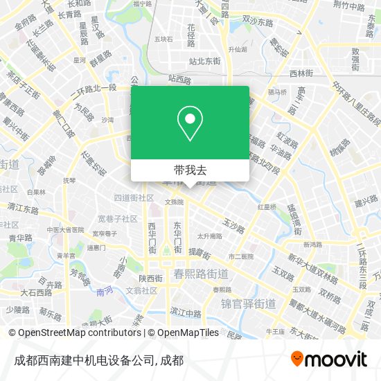 成都西南建中机电设备公司地图
