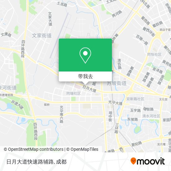 日月大道快速路辅路地图