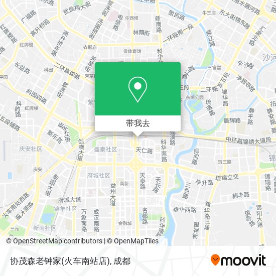 协茂森老钟家(火车南站店)地图