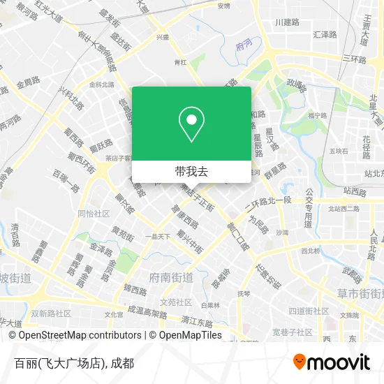 百丽(飞大广场店)地图