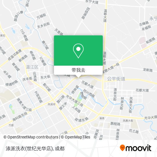 涤派洗衣(世纪光华店)地图