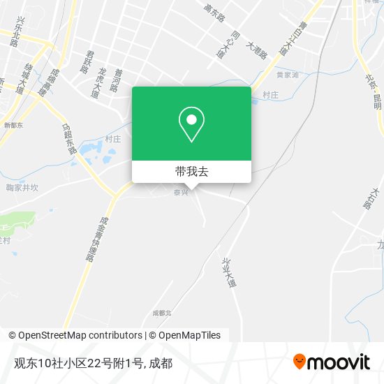 观东10社小区22号附1号地图