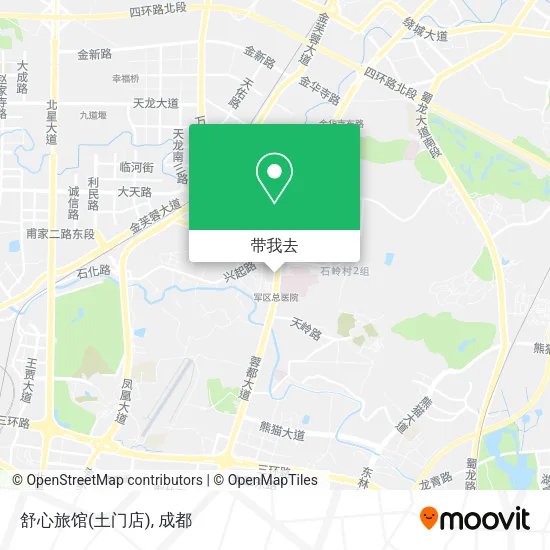 舒心旅馆(土门店)地图