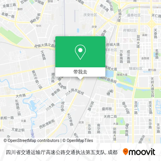 四川省交通运输厅高速公路交通执法第五支队地图