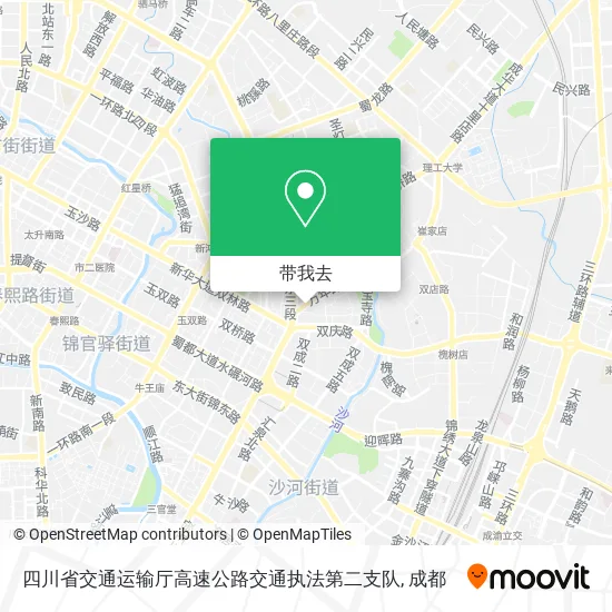 四川省交通运输厅高速公路交通执法第二支队地图