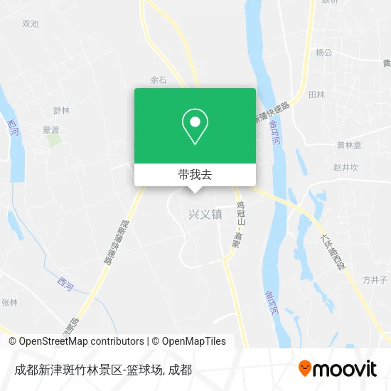 成都新津斑竹林景区-篮球场地图