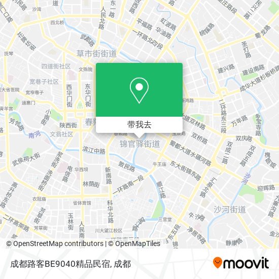 成都路客BE9040精品民宿地图