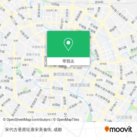 宋代古巷原址唐宋美食街地图