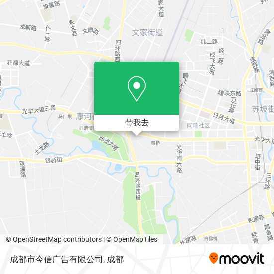 成都市今信广告有限公司地图