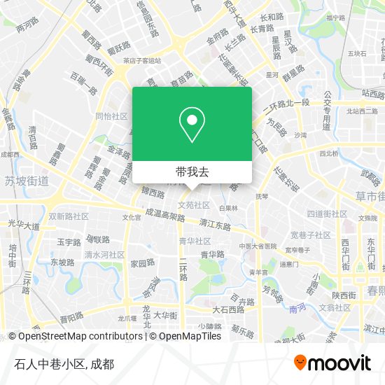 石人中巷小区地图