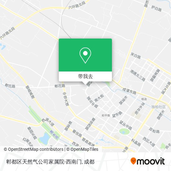 郫都区天然气公司家属院-西南门地图