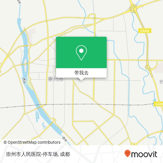 崇州市人民医院-停车场地图