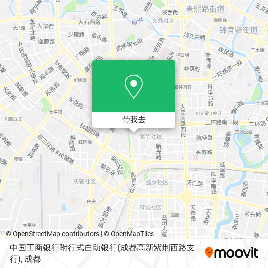 中国工商银行附行式自助银行(成都高新紫荆西路支行)地图