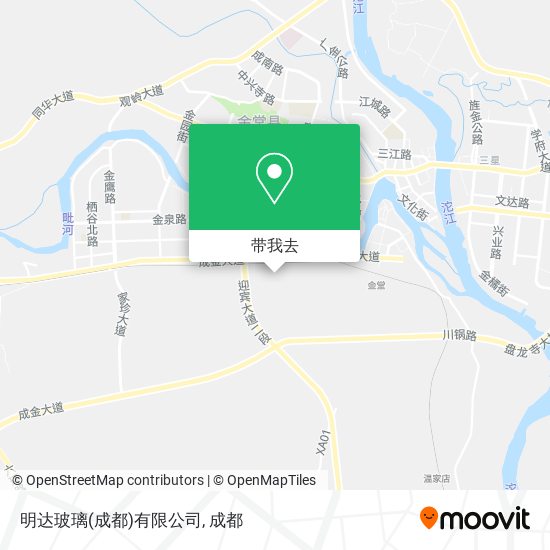 明达玻璃(成都)有限公司地图