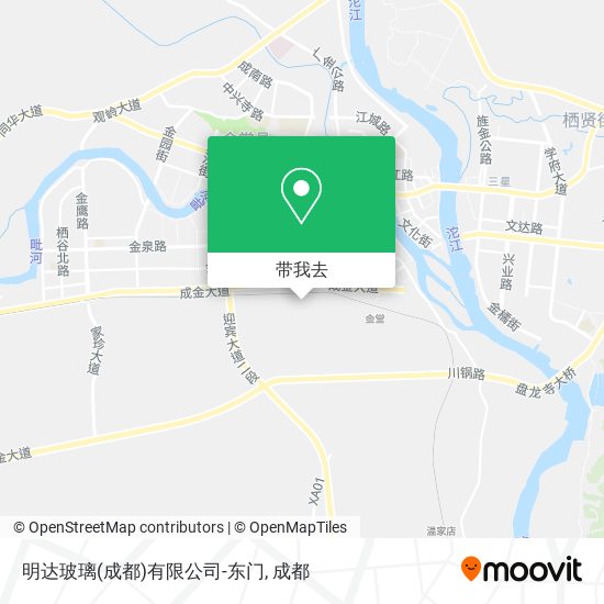 明达玻璃(成都)有限公司-东门地图