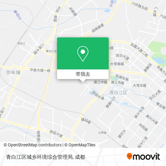 青白江区城乡环境综合管理局地图