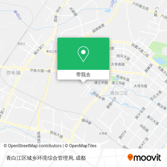 青白江区城乡环境综合管理局地图