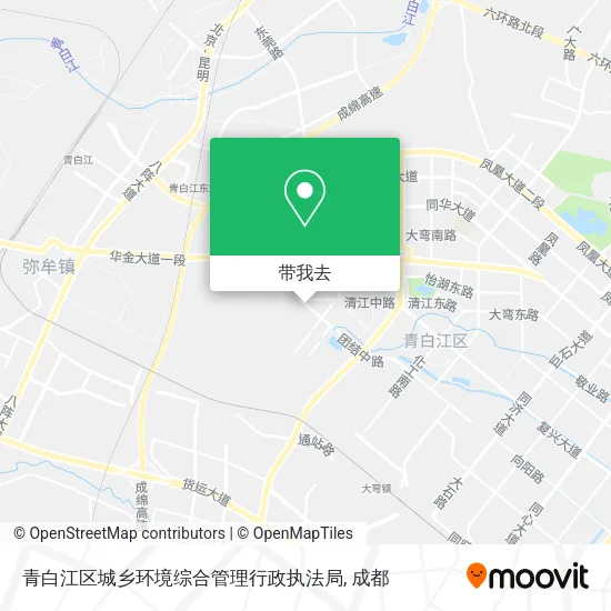 青白江区城乡环境综合管理行政执法局地图