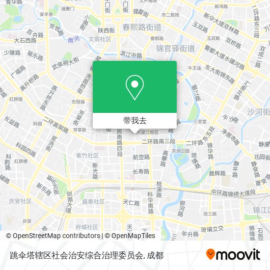 跳伞塔辖区社会治安综合治理委员会地图