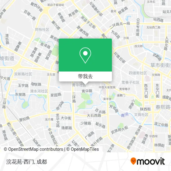 浣花苑-西门地图