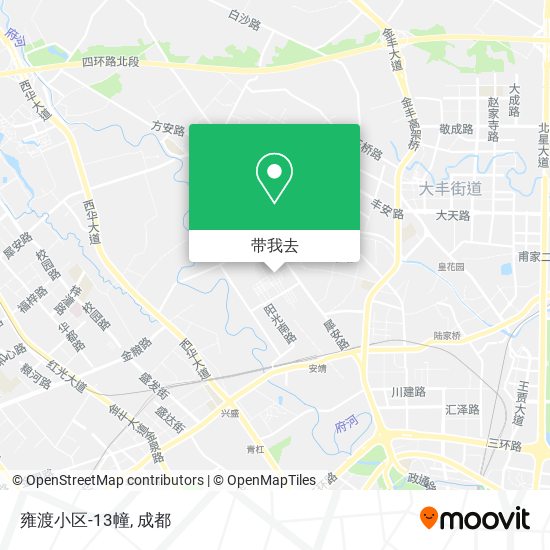 雍渡小区-13幢地图