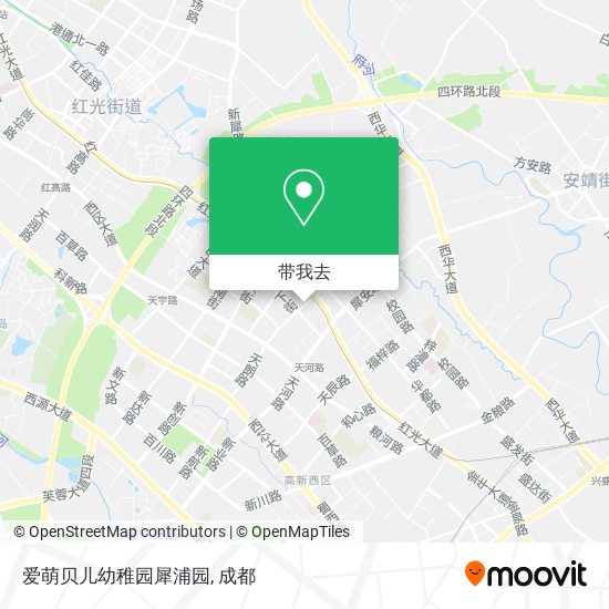 爱萌贝儿幼稚园犀浦园地图