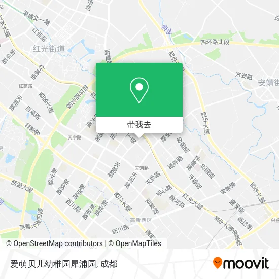 爱萌贝儿幼稚园犀浦园地图