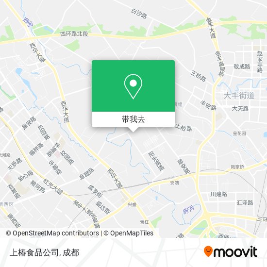上椿食品公司地图