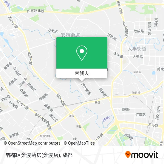 郫都区雍渡药房(雍渡店)地图