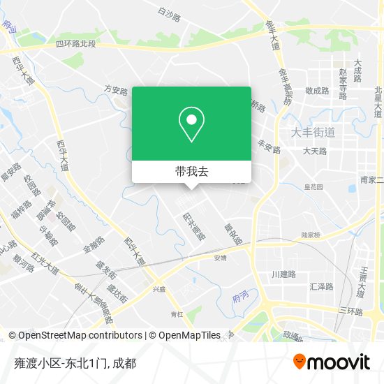 雍渡小区-东北1门地图
