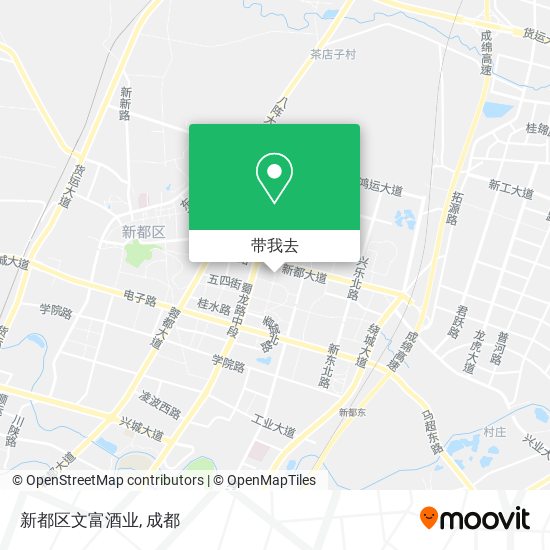 新都区文富酒业地图