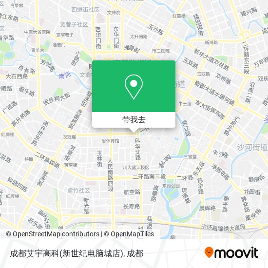 成都艾宇高科(新世纪电脑城店)地图