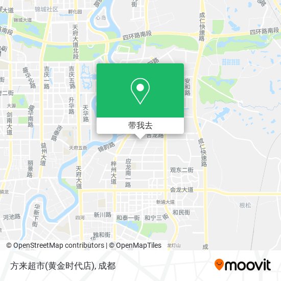 方来超市(黄金时代店)地图