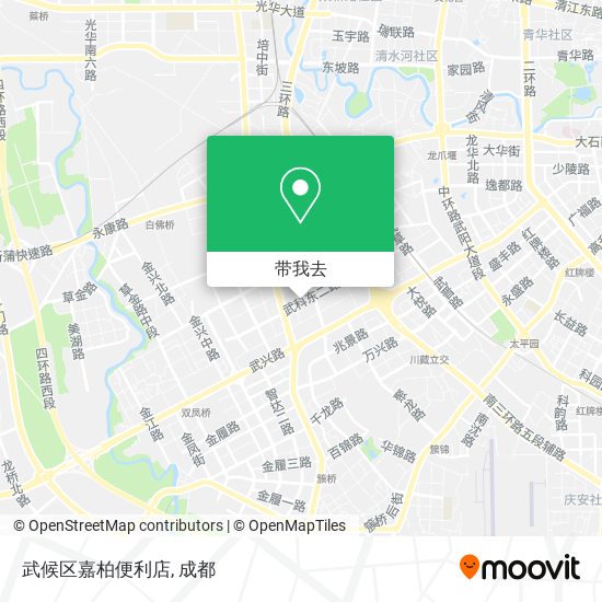 武候区嘉柏便利店地图